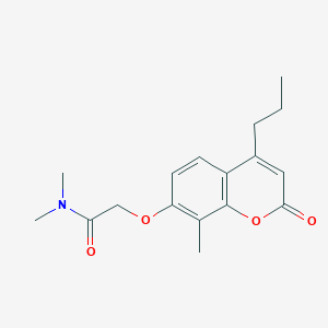 N,N-dimethyl-2-[(8-methyl-2-oxo-4-propyl-2H-chromen-7-yl)oxy]acetamide