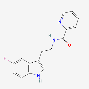 molecular formula C16H14FN3O B14958212 N-[2-(5-fluoro-1H-indol-3-yl)ethyl]pyridine-2-carboxamide 