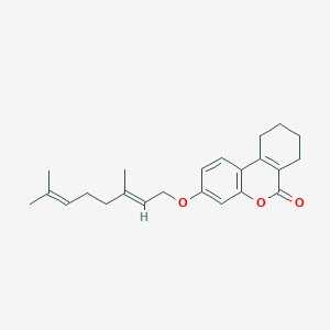 3-{[(2E)-3,7-dimethylocta-2,6-dien-1-yl]oxy}-7,8,9,10-tetrahydro-6H-benzo[c]chromen-6-one