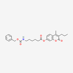 4-methyl-2-oxo-3-propyl-2H-chromen-7-yl 6-{[(benzyloxy)carbonyl]amino}hexanoate