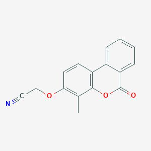 [(4-methyl-6-oxo-6H-benzo[c]chromen-3-yl)oxy]acetonitrile