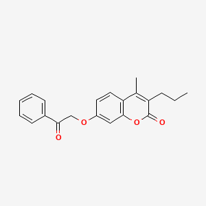 4-methyl-7-(2-oxo-2-phenylethoxy)-3-propyl-2H-chromen-2-one