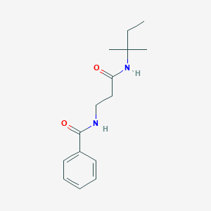 molecular formula C15H22N2O2 B14958273 N-{3-[(2-methylbutan-2-yl)amino]-3-oxopropyl}benzamide 