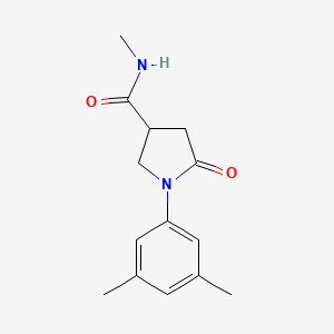 molecular formula C14H18N2O2 B14958274 1-(3,5-dimethylphenyl)-N-methyl-5-oxopyrrolidine-3-carboxamide 