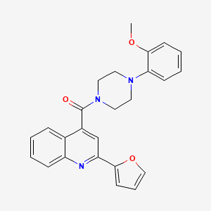 [2-(2-Furyl)-4-quinolyl][4-(2-methoxyphenyl)piperazino]methanone