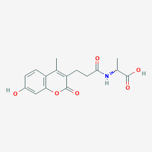 2-[3-(7-Hydroxy-4-methyl-2-oxo-2H-chromen-3-YL)propanamido]propanoic acid