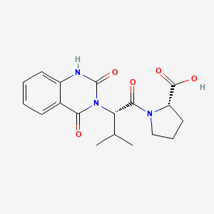 1-[(2S)-2-(2,4-dioxo-1,4-dihydroquinazolin-3(2H)-yl)-3-methylbutanoyl]-L-proline