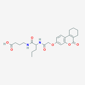 molecular formula C24H30N2O7 B14958378 4-[(N-{[(6-oxo-7,8,9,10-tetrahydro-6H-benzo[c]chromen-3-yl)oxy]acetyl}norvalyl)amino]butanoic acid 