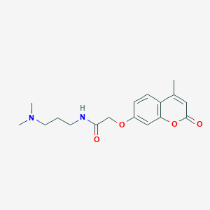 N-[3-(dimethylamino)propyl]-2-[(4-methyl-2-oxo-2H-chromen-7-yl)oxy]acetamide