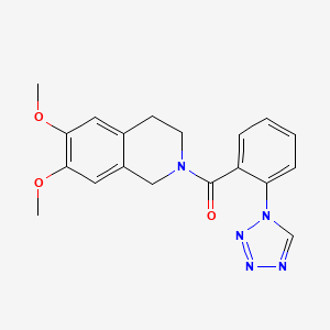 (6,7-dimethoxy-3,4-dihydroisoquinolin-2(1H)-yl)[2-(1H-tetrazol-1-yl)phenyl]methanone