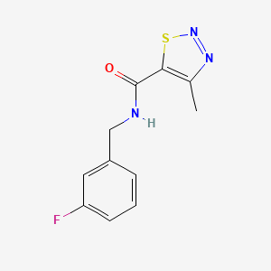 N-(3-fluorobenzyl)-4-methyl-1,2,3-thiadiazole-5-carboxamide