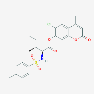 molecular formula C23H24ClNO6S B14958513 (6-chloro-4-methyl-2-oxochromen-7-yl) (2S,3R)-3-methyl-2-[(4-methylphenyl)sulfonylamino]pentanoate 