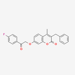 3-benzyl-7-[2-(4-fluorophenyl)-2-oxoethoxy]-4-methyl-2H-chromen-2-one