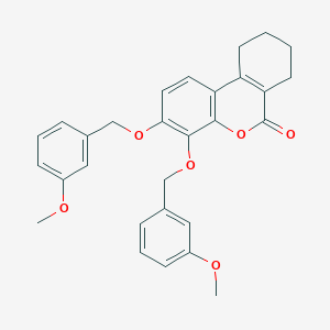 molecular formula C29H28O6 B14958529 3,4-bis[(3-methoxybenzyl)oxy]-7,8,9,10-tetrahydro-6H-benzo[c]chromen-6-one 