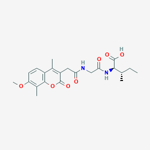 molecular formula C22H28N2O7 B14958537 N-[(7-methoxy-4,8-dimethyl-2-oxo-2H-chromen-3-yl)acetyl]glycyl-D-isoleucine 