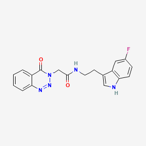 N~1~-[2-(5-fluoro-1H-indol-3-yl)ethyl]-2-[4-oxo-1,2,3-benzotriazin-3(4H)-yl]acetamide