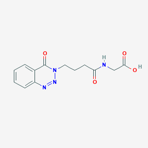 molecular formula C13H14N4O4 B14958563 N-[4-(4-oxo-1,2,3-benzotriazin-3(4H)-yl)butanoyl]glycine CAS No. 879762-83-1