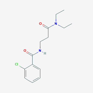 molecular formula C14H19ClN2O2 B14958568 2-chloro-N-[3-(diethylamino)-3-oxopropyl]benzamide 