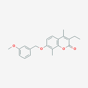 3-ethyl-7-[(3-methoxybenzyl)oxy]-4,8-dimethyl-2H-chromen-2-one