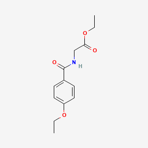 molecular formula C13H17NO4 B14958586 Ethyl 2-[(4-ethoxyphenyl)formamido]acetate 