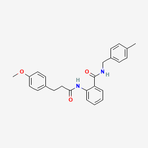 2-{[3-(4-methoxyphenyl)propanoyl]amino}-N-(4-methylbenzyl)benzamide