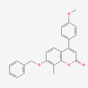 molecular formula C24H20O4 B14958676 7-(benzyloxy)-4-(4-methoxyphenyl)-8-methyl-2H-chromen-2-one 