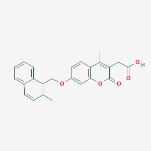 {4-methyl-7-[(2-methylnaphthalen-1-yl)methoxy]-2-oxo-2H-chromen-3-yl}acetic acid