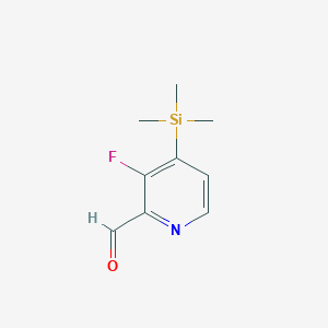 molecular formula C9H12FNOSi B1495868 3-Fluoro-4-(trimethylsilyl)pyridine-2-carbaldehyde 