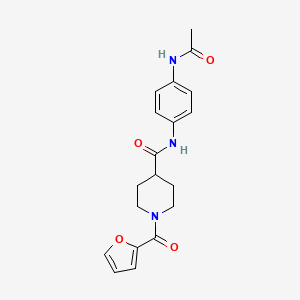 N-[4-(acetylamino)phenyl]-1-(furan-2-ylcarbonyl)piperidine-4-carboxamide