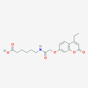 6-({[(4-ethyl-2-oxo-2H-chromen-7-yl)oxy]acetyl}amino)hexanoic acid