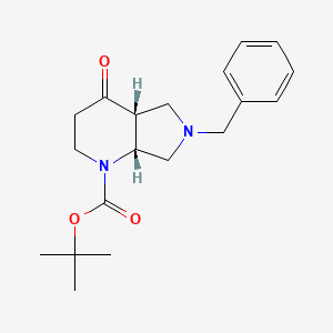 Cis-6-Benzyl-4-Oxo-Octahydro-Pyrrolo[3,4-B]Pyridine-1-Carboxylic Acid Tert-Butyl Ester