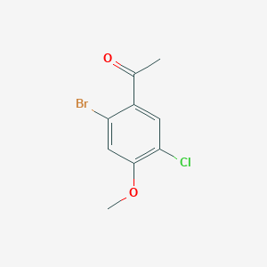 molecular formula C9H8BrClO2 B1495882 2-Bromo-5-chloro-4-methoxyacetophenone 