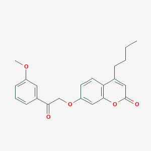 molecular formula C22H22O5 B14958837 4-butyl-7-[2-(3-methoxyphenyl)-2-oxoethoxy]-2H-chromen-2-one 