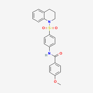 N-[4-(3,4-dihydroquinolin-1(2H)-ylsulfonyl)phenyl]-4-methoxybenzamide