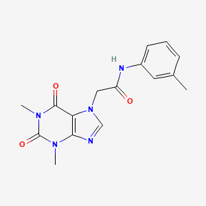 2-(1,3-dimethyl-2,6-dioxo-1,2,3,6-tetrahydro-7H-purin-7-yl)-N-(3-methylphenyl)acetamide