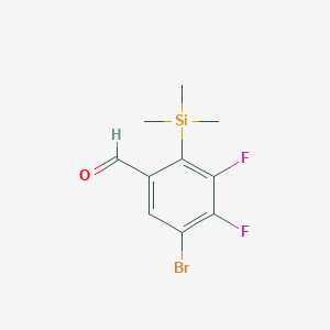 5-Bromo-3,4-difluoro-2-(trimethylsilyl)benzaldehyde