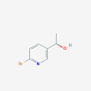 molecular formula C7H8BrNO B1495899 (1S)-1-(6-Bromopyridin-3-yl)ethan-1-ol 