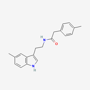 molecular formula C20H22N2O B14958993 N-[2-(5-methyl-1H-indol-3-yl)ethyl]-2-(4-methylphenyl)acetamide 