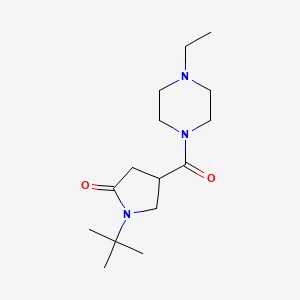 molecular formula C15H27N3O2 B14959000 1-Tert-butyl-4-[(4-ethylpiperazin-1-yl)carbonyl]pyrrolidin-2-one 