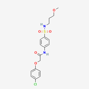 2-(4-chlorophenoxy)-N-{4-[(3-methoxypropyl)sulfamoyl]phenyl}acetamide