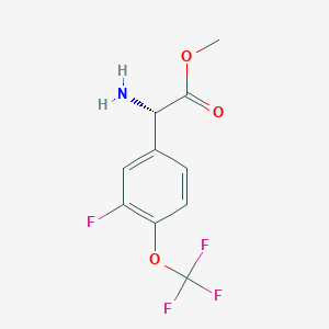 Methyl (2S)-2-Amino-2-[3-fluoro-4-(trifluoromethoxy)phenyl]acetate