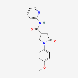 1-(4-methoxyphenyl)-5-oxo-N-(pyridin-2-yl)pyrrolidine-3-carboxamide