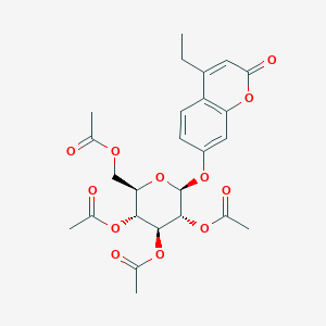 molecular formula C25H28O12 B14959152 4-ethyl-2-oxo-2H-chromen-7-yl 2,3,4,6-tetra-O-acetyl-beta-D-glucopyranoside 