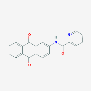 molecular formula C20H12N2O3 B14959158 N-(9,10-dioxo-9,10-dihydroanthracen-2-yl)pyridine-2-carboxamide 