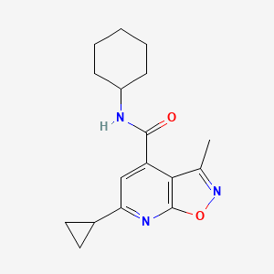 N-cyclohexyl-6-cyclopropyl-3-methylisoxazolo[5,4-b]pyridine-4-carboxamide