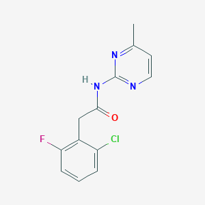 2-(2-chloro-6-fluorophenyl)-N-(4-methylpyrimidin-2-yl)acetamide