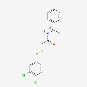 molecular formula C17H17Cl2NOS B14959292 2-[(3,4-dichlorobenzyl)sulfanyl]-N-(1-phenylethyl)acetamide 