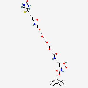 molecular formula C42H59N5O11S B1495930 Fmoc-lys(biotin-peg4)-oh 