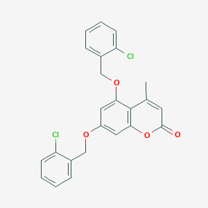 5,7-bis[(2-chlorobenzyl)oxy]-4-methyl-2H-chromen-2-one