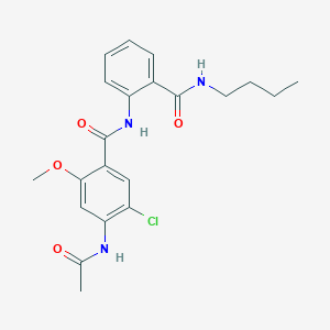 4-(acetylamino)-N-[2-(butylcarbamoyl)phenyl]-5-chloro-2-methoxybenzamide